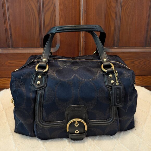 Coach Campbell Signature Legacy Navy Blue - Picture 1 of 12